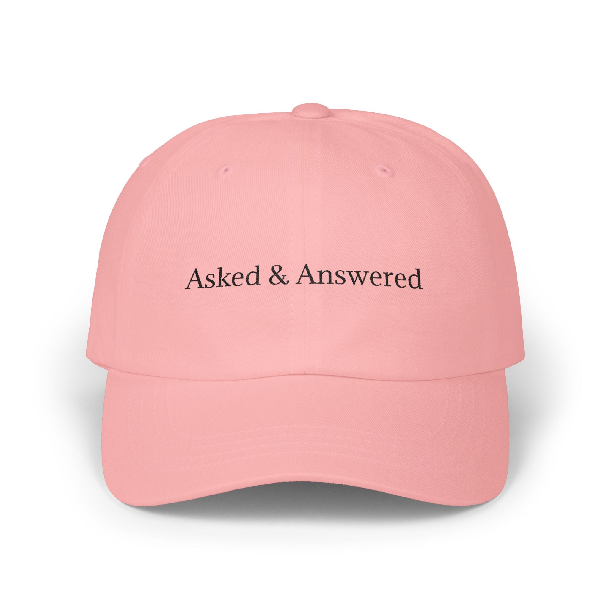 "Asked & Answered" Counsel Cap